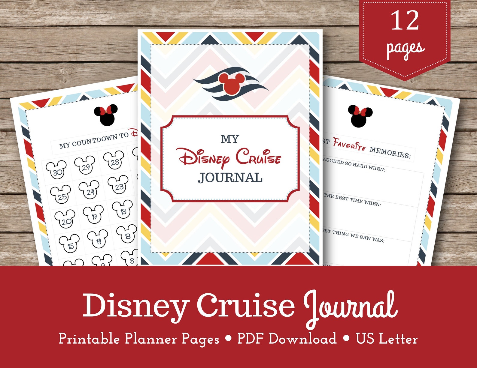 Disney Cruise Travel Journal / Travel Planner / Disney | Etsy
