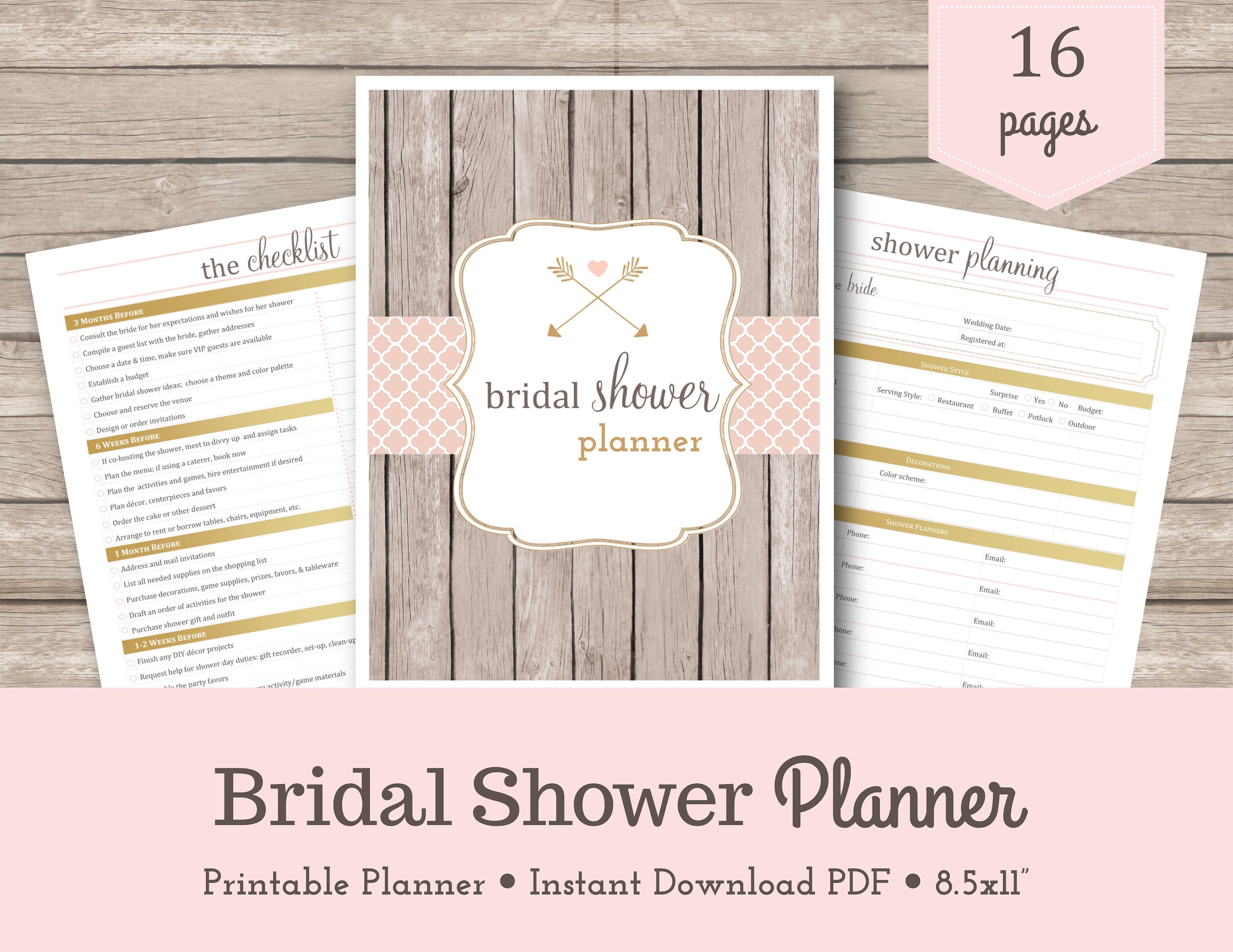 Bridal Shower Planner / Wedding Shower / Wedding Planner / Etsy