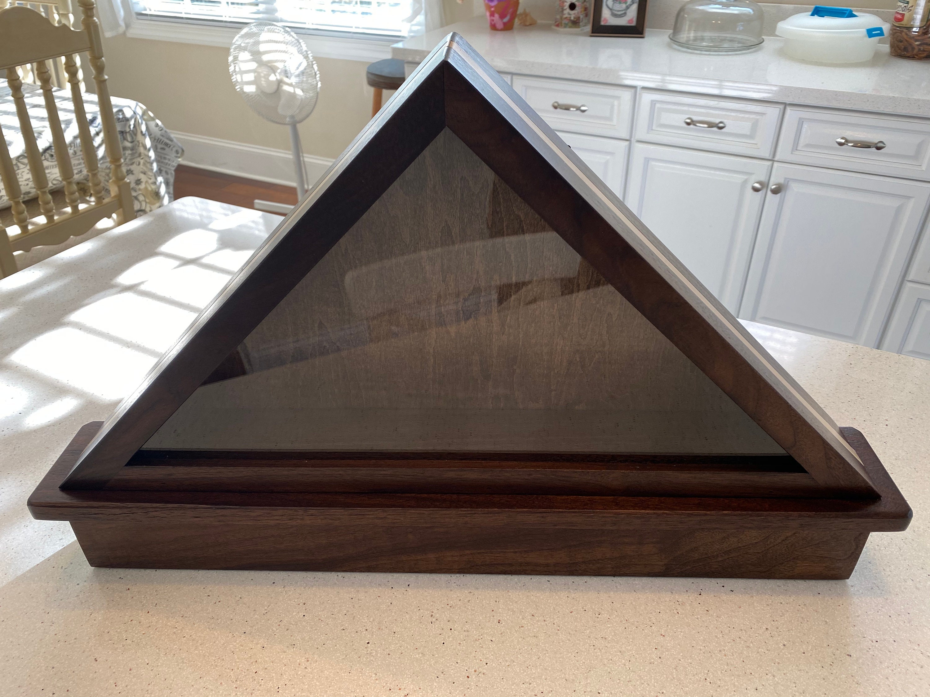 Memorial Flag Display Case With Maple Inlay - Etsy