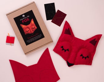 Fox Sewing Craft Kit: Felt Woodland Animal DIY Activity for Kids