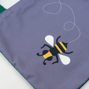 Bumble Bee Canvas Tote Bag, Strong Shopping bag, Christmas gift for gardener image 4