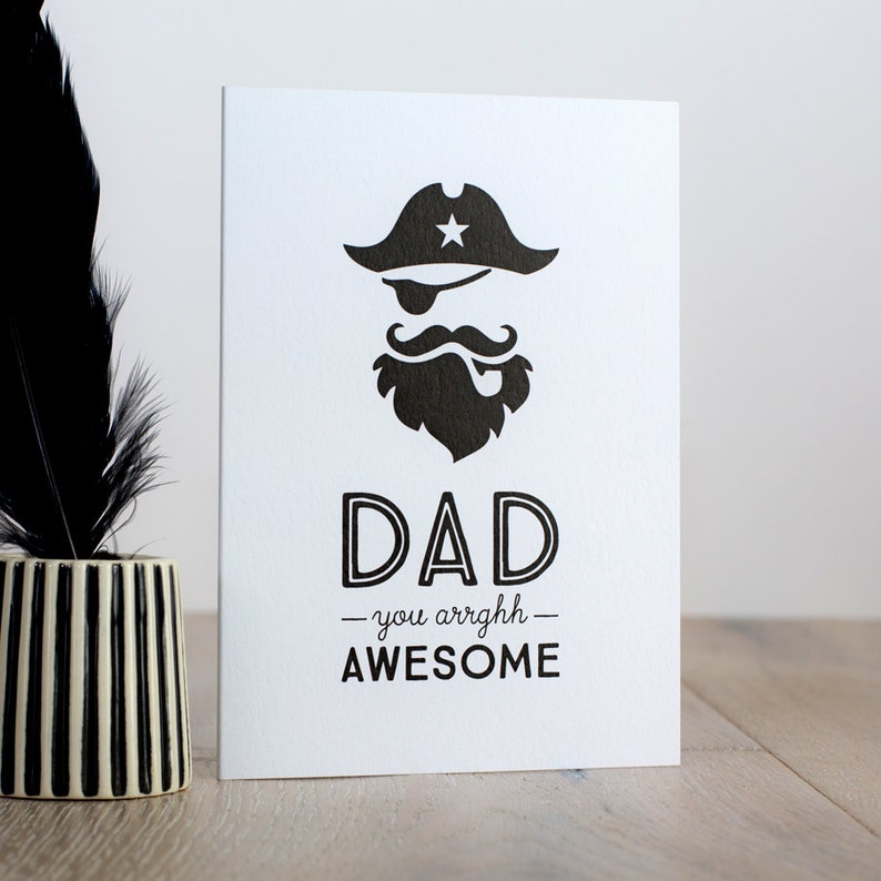 Awesome Pirate Fathers Day Card image 6
