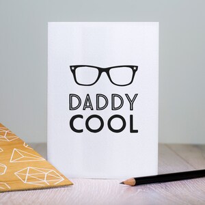Daddy Coole Vatertagskarte, Lustige Karte für Papa, Geburtstagskarte für Papa, Für Papa, von Tochter oder Sohn, erster Vatertag, Papakarte, Brille