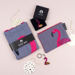 Pink Flamingo Bird Gift Set