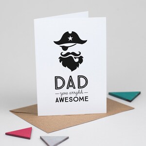 Awesome Pirate Fathers Day Card image 5