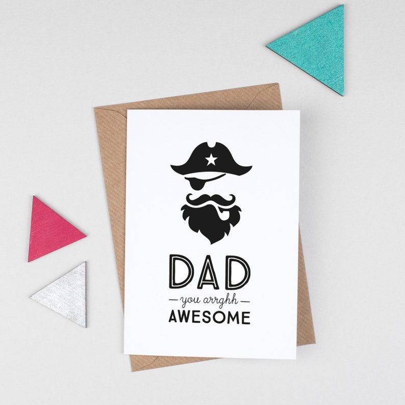 Awesome Pirate Fathers Day Card image 4