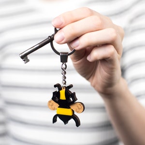 Bumble Bee Acrylic Keyring
