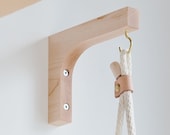 Wood wall hooks - Wall Squares for hanging planters - Wood Brackets - Made in Canada