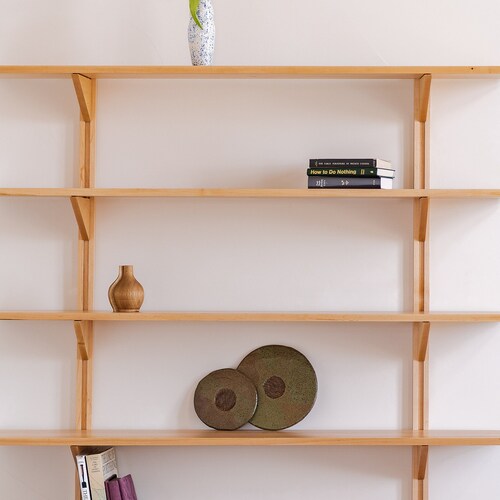 Modular Solid Wood Floating Shelves Handmade in Canada Etsy Canada