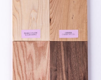 MUESTRAS DE MADERA - Muestras de madera maciza para estanterías CLARA