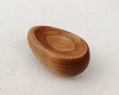 COMFORT EGG - Handmade Wood Fidget Toy - Sensory toy - Wooden Stress ball - Worry stone - Desk toy - ADHD - Cherry wood