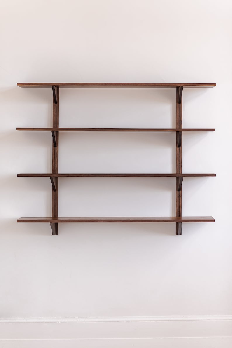 Modular Solid Wood Floating Shelves Handmade in Canada Etsy
