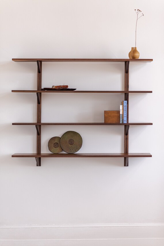 Modular Solid Wood Floating Shelves Handmade in Canada Etsy