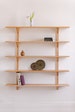 Modular Solid Wood Floating Shelves || Handmade in Canada || Japandi MCM Modern Mid-Century Decor || 5 shelves 