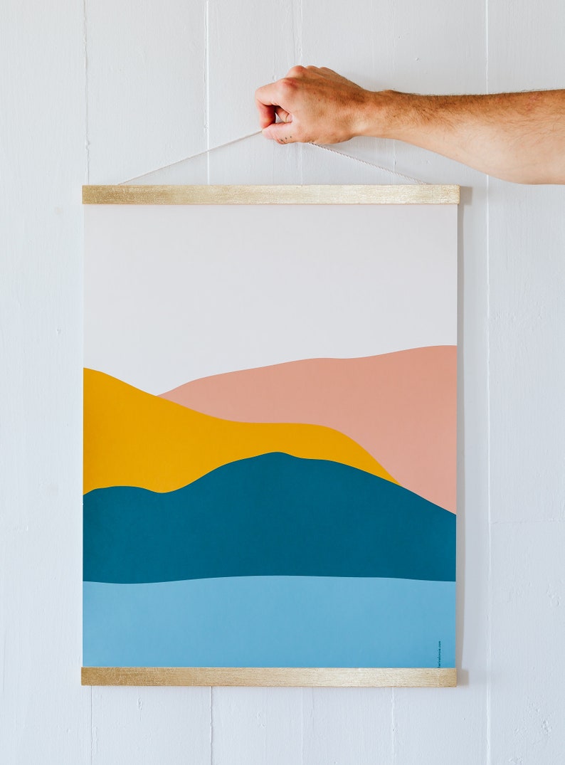 Frame GOLD LEAF Solid Maple Wood Print Hanger Etsy Canada