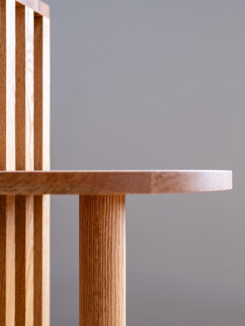 Solid Wood Two-Tier Side Table: Mid-Century Modern Japandi Coffee Table image 15