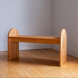 Handmade Douglas Fir Entryway Bench: Solid Wood Plant Stand