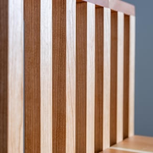 Solid Wood Two-Tier Side Table: Mid-Century Modern Japandi Coffee Table image 12