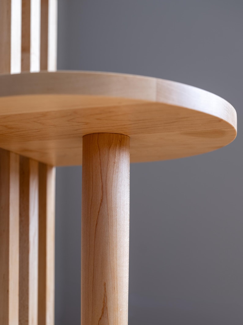 Solid Wood Two-Tier Side Table: Mid-Century Modern Japandi Coffee Table image 18