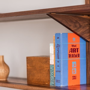 4 Shelves || Customizable Solid Wood Floating Shelves || Handmade in Canada || Japandi MCM Modern Mid-Century Decor