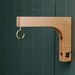Wood wall hooks - Wall Squares for hanging planters - plant hanger Brackets - Made in Canada 