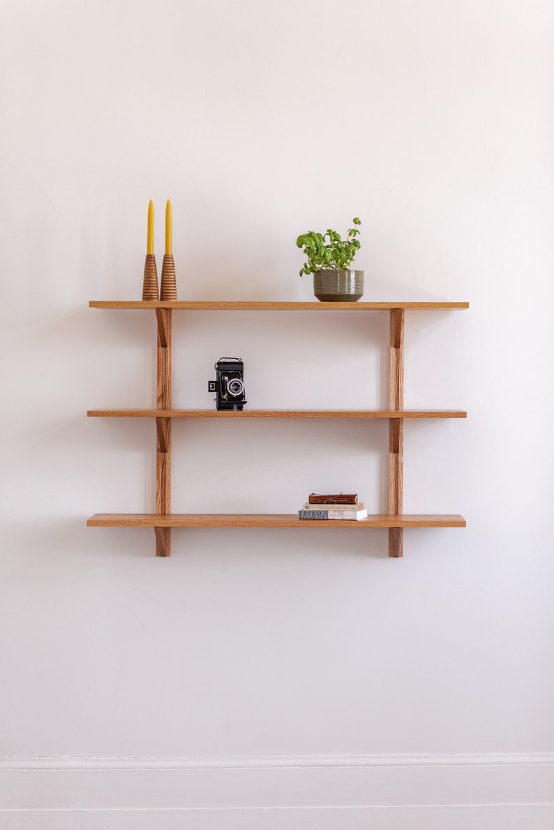Modular Solid Wood Floating Shelves Handmade in Canada Etsy