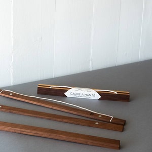 Barre Magnétique En Bois Pour Accrocher Affiches - 31cm - Aimants Forts - Support Mural Facile Sans Percer - 9