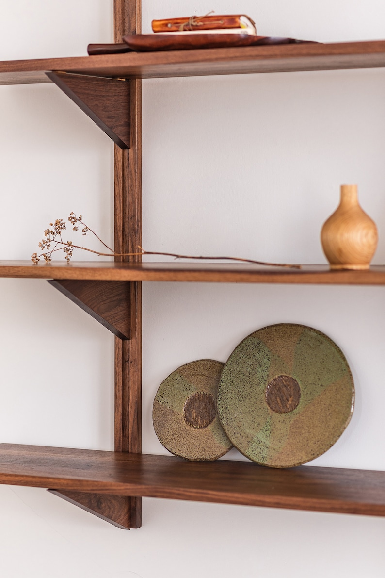 Modular Solid Wood Floating Shelves Handmade in Canada Etsy