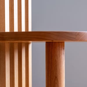 Solid Wood Two-Tier Side Table: Mid-Century Modern Japandi Coffee Table image 13