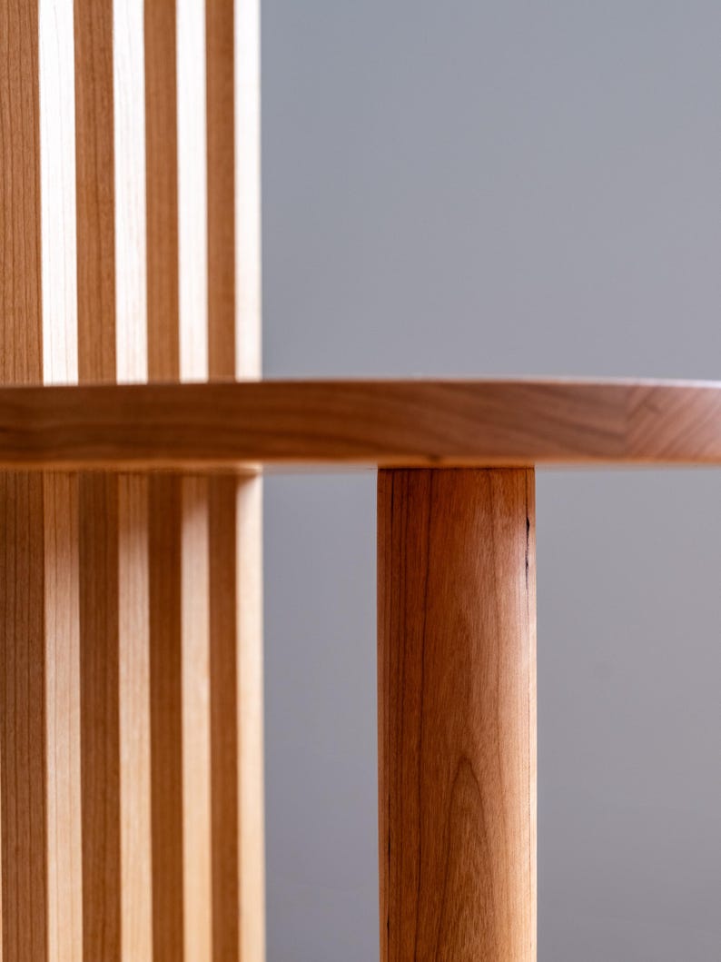 Solid Wood Two-Tier Side Table: Mid-Century Modern Japandi Coffee Table image 13