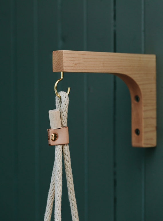 Wood Wall Hooks Wall Squares for Hanging Planters Plant Hanger