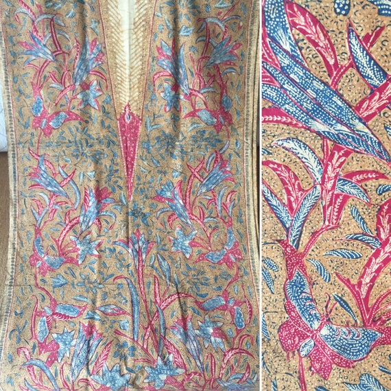Antique Tiga Negeri Indonesian Hand Drawn Javanese