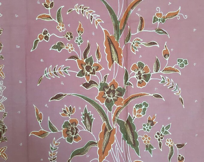 Vintage Indonesian Hand Drawn Javanese Batik Encim Pink - Etsy