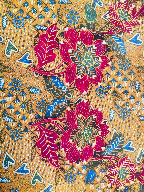 Vintage Old Semarangan Indonesian Hand Drawn Batik