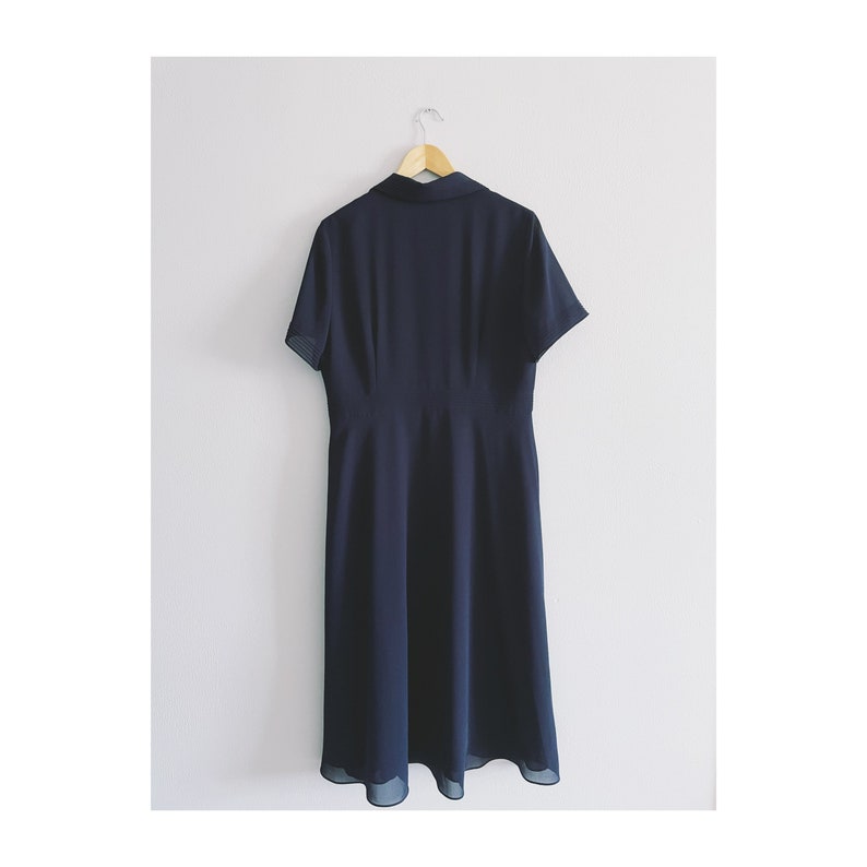 Vintage 1990\u2019s Navy Button Front Maxi Dress