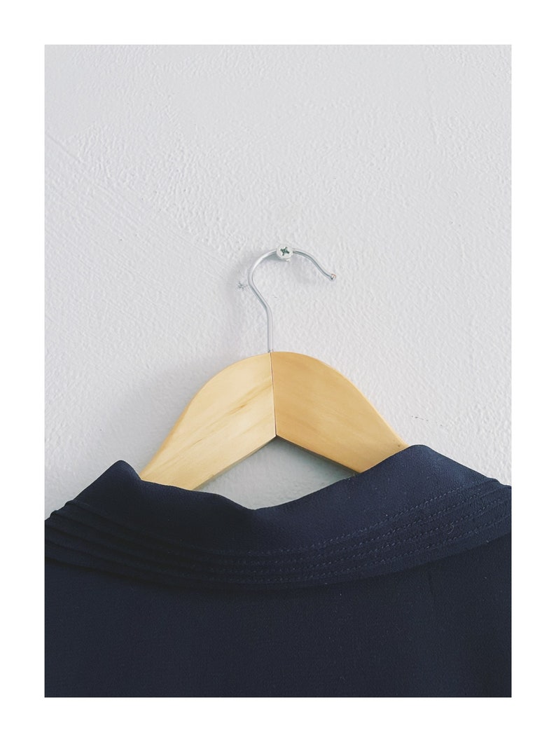 Vintage 1990\u2019s Navy Button Front Maxi Dress