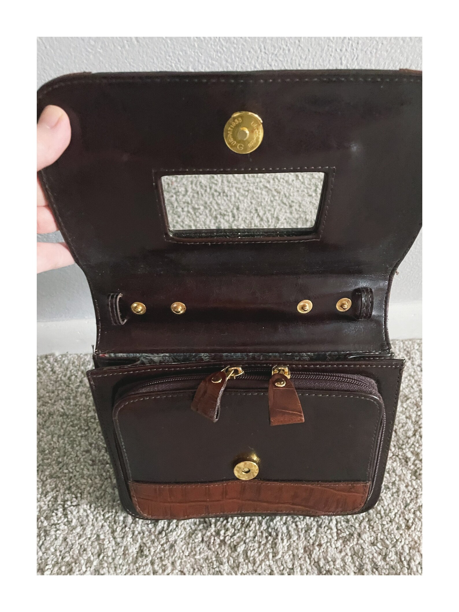 bellerose leather briefcase