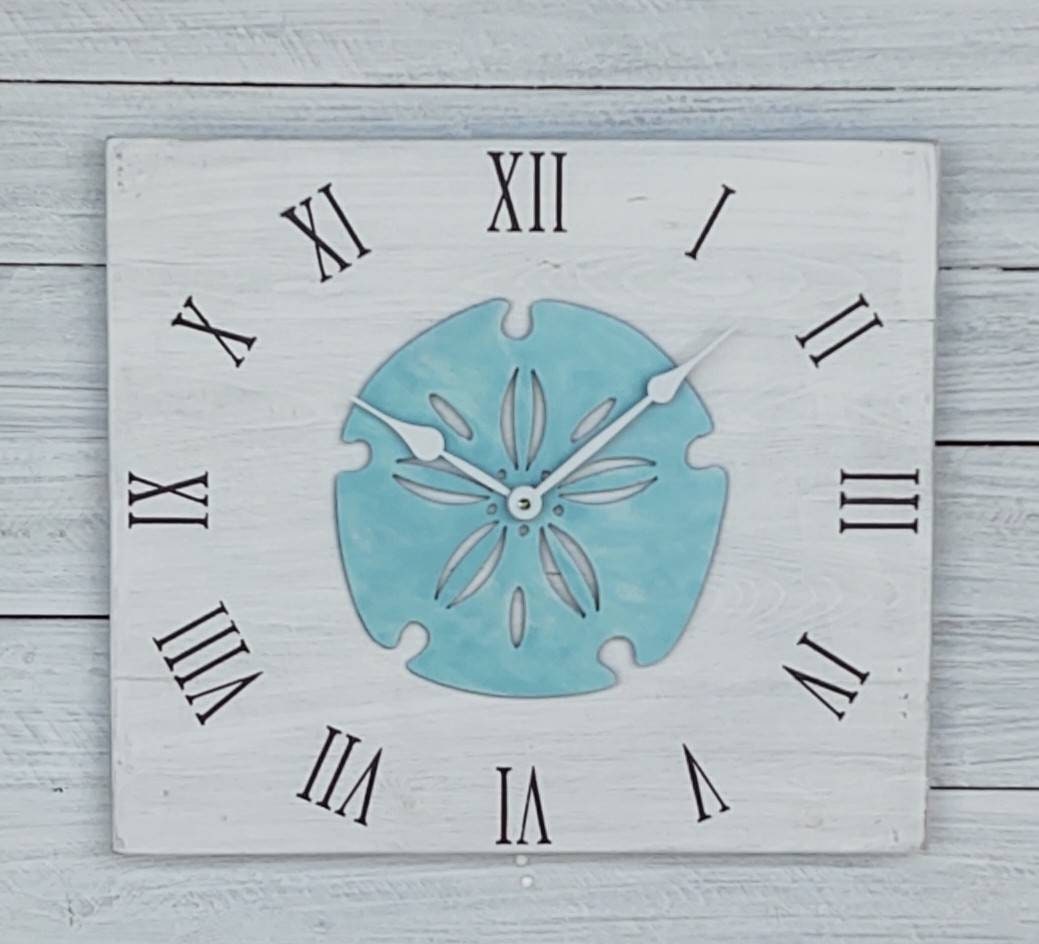 Sand dollar Wall Clock Etsy