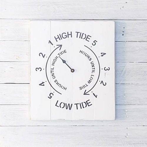 Beach Tide Clock Personalized Tide Clock Etsy