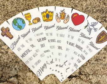 The Beatitudes of Jesus Bookmarks ready-to-print