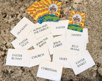 Jogo de cartas de Páscoa "Quem ou o que sou eu?" - NOVO!