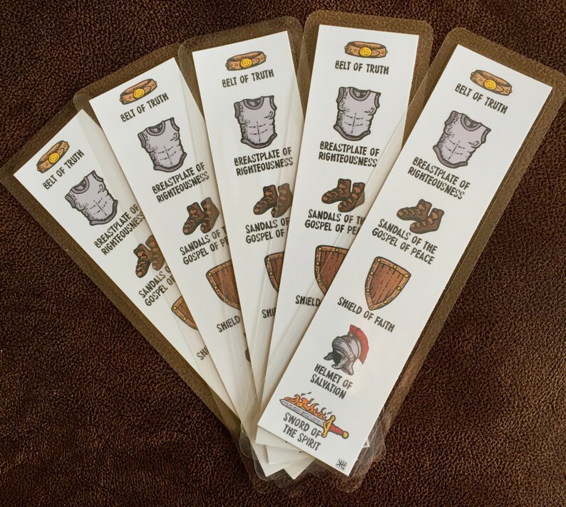 Armor of God ReadytoPrint Bookmarks Etsy