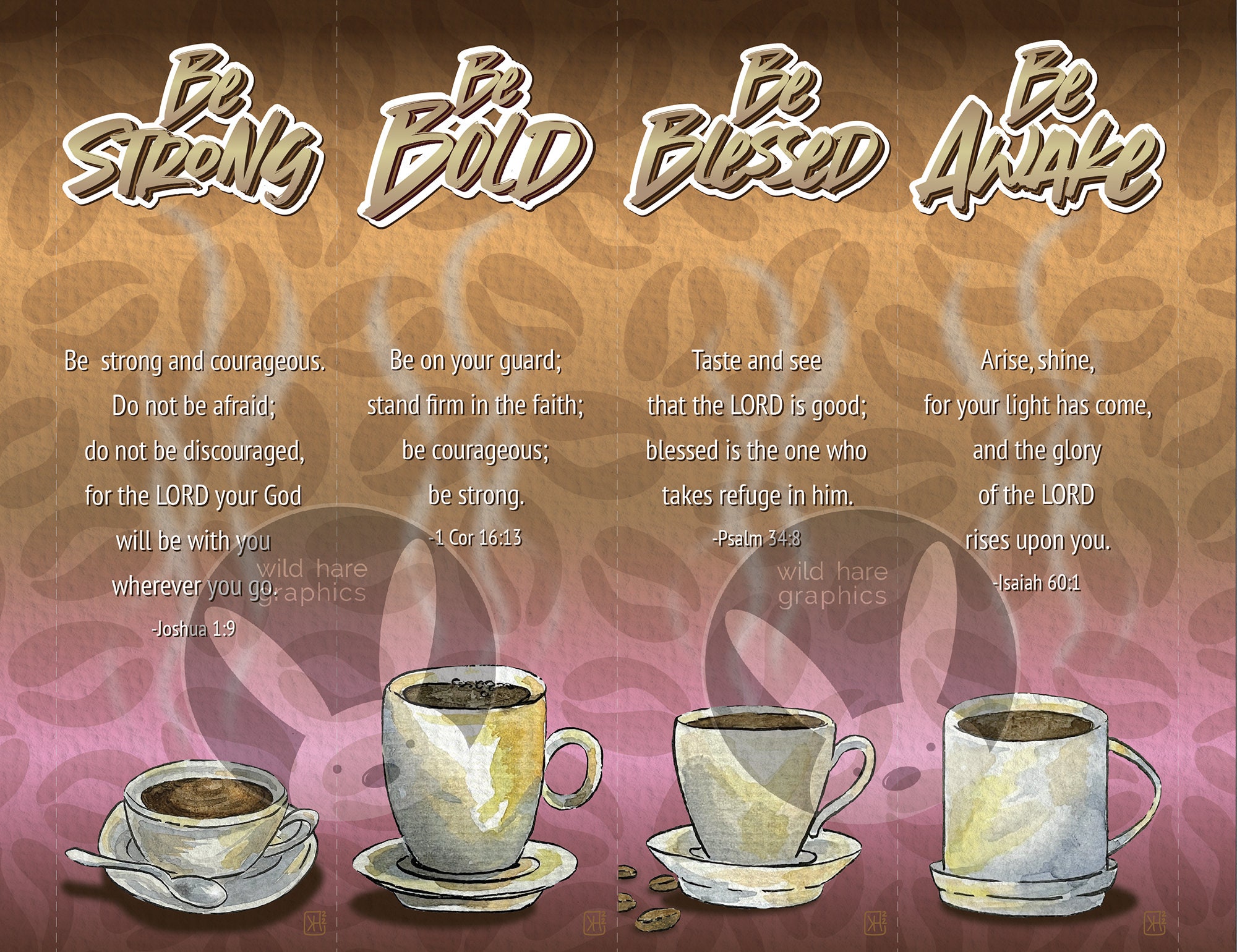 Coffee Scriptures Bookmarks - Etsy