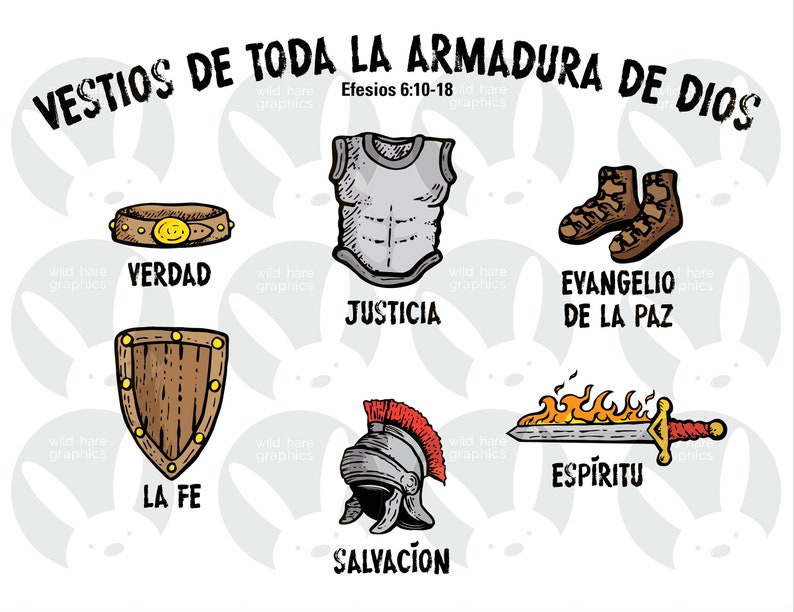 SPANISH Language Armor of God Big Pack NEW Etsy