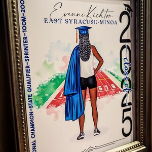 a picture of a woman in a blue cape
