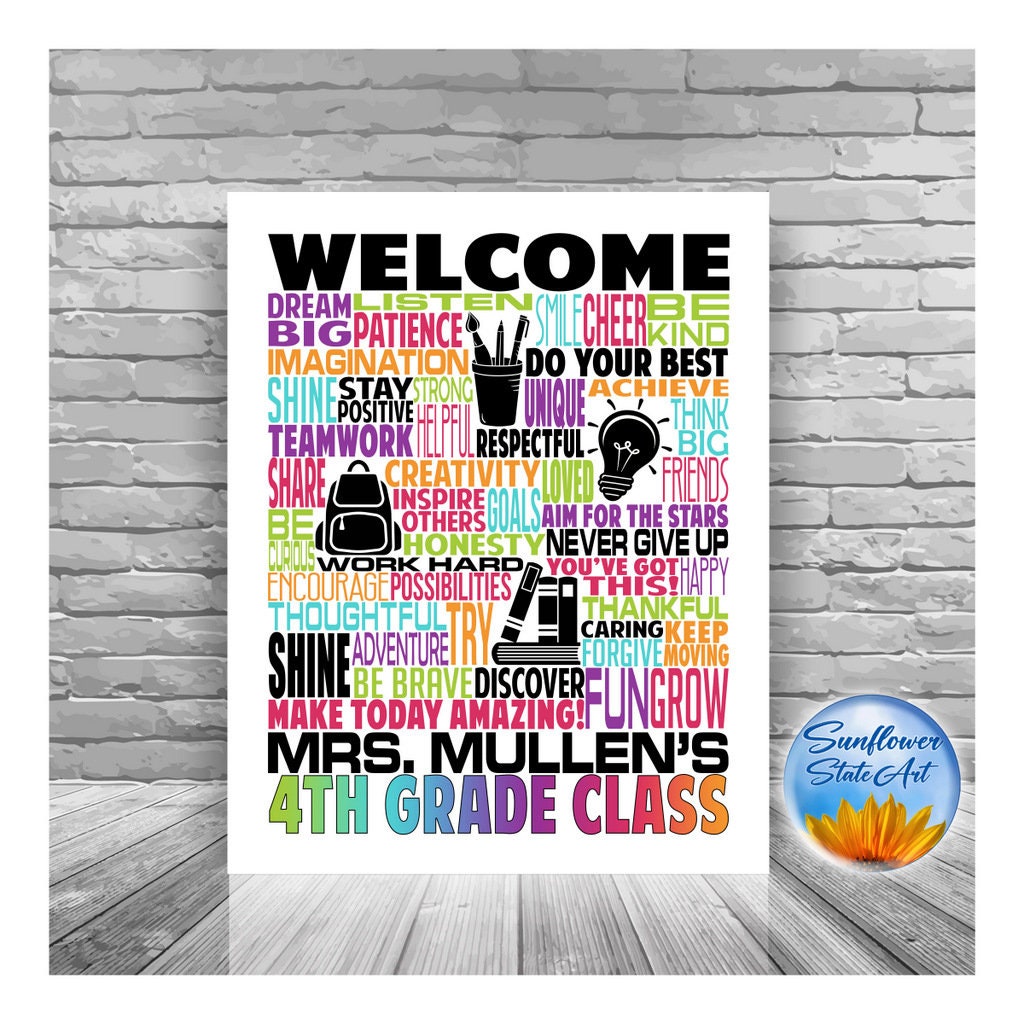  Kashe In This Classroom History Class Rules Poster Canvas,  Gifts For Student Teacher, Motivational Classroom Welcome Wall Art Decor,  Back To School Gifts: Posters & Prints