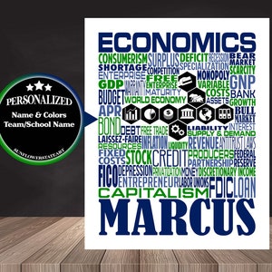 Economics Teacher Poster, Economics Teacher Gift, Economics Sign, Gift for Economics Student, Economics Gift