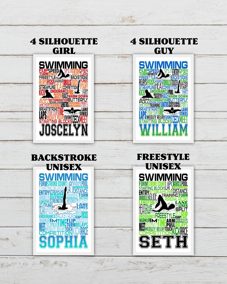 Personalized Swimming Bag Tag Swim Team Gift Swimming Etsy