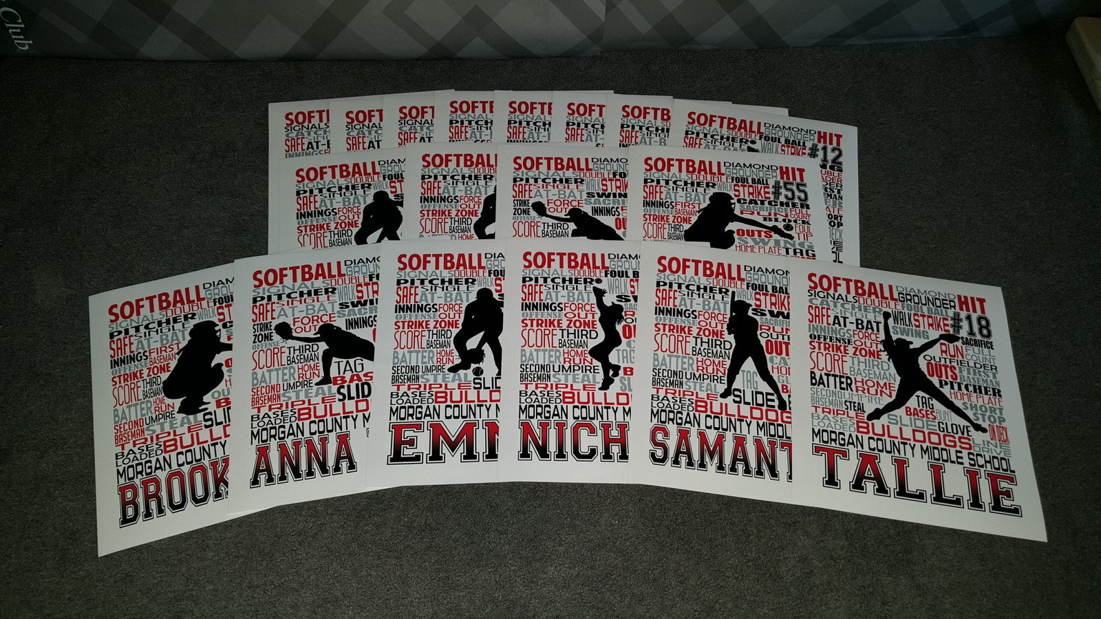 Women's Lacrosse Poster, Personalized Lacrosse Poster, Gift Lacrosse