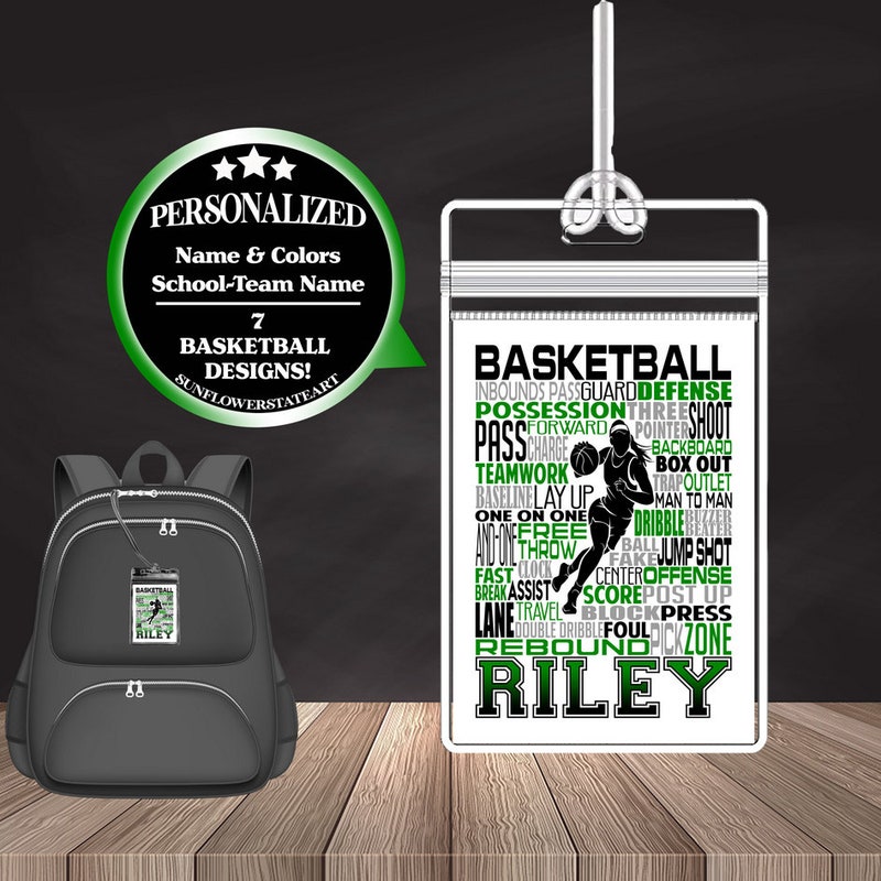 Basketball Testing Tags Basketball Bag Tag - Etsy